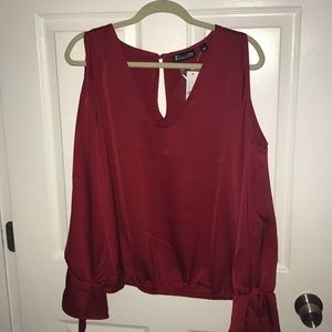 NWT Red NY and Company Blouse